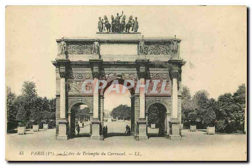 CPA Paris L'Arc de Triomphe du Carrousel 
