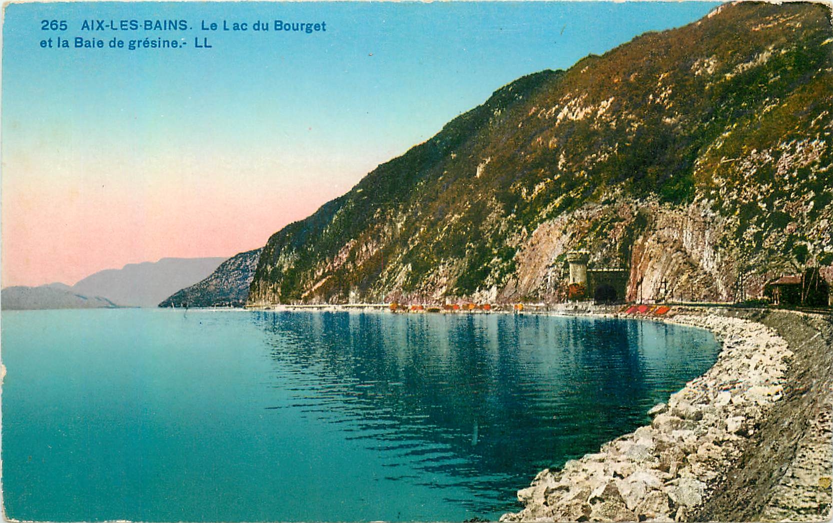 CPA Aix les Bains Le Lac du Bourget et la Baie de gresine 