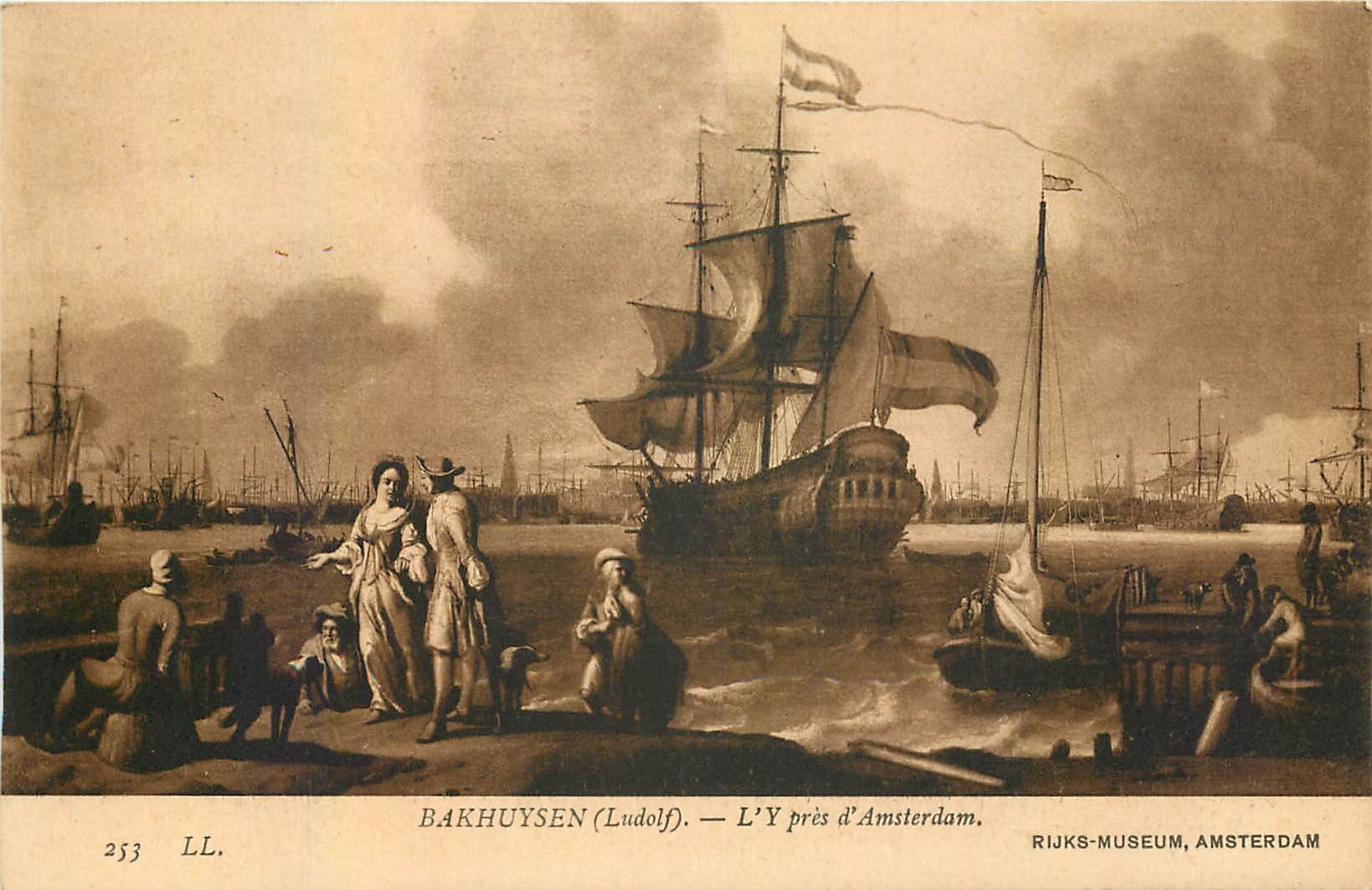 CPA Bakhuysen Ludolf L'Y pres d'Amsterdam Rijks Museum Amsterdam 