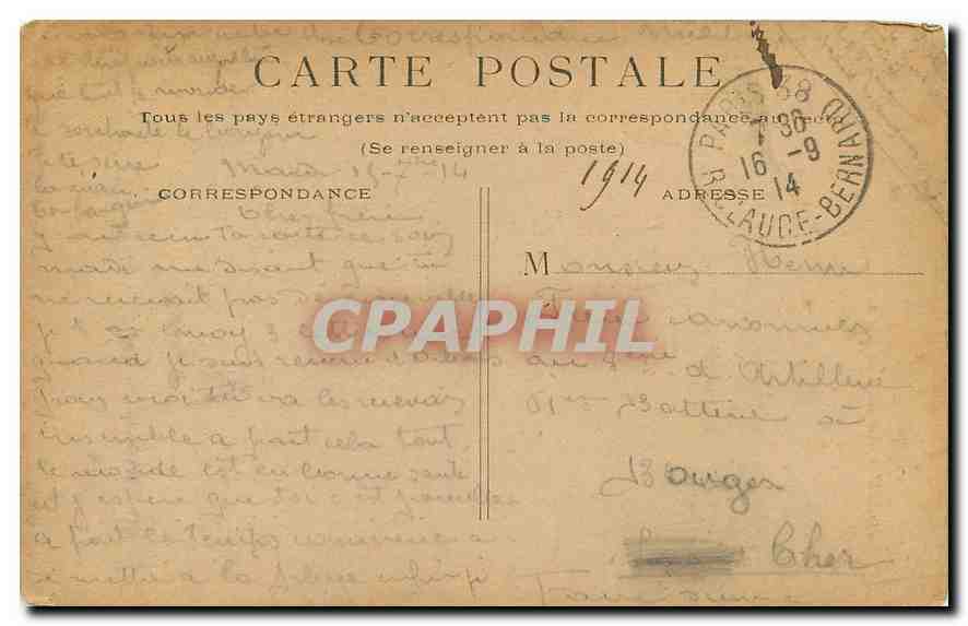 CPA Paris La Gare de Lyon  — Rückseite