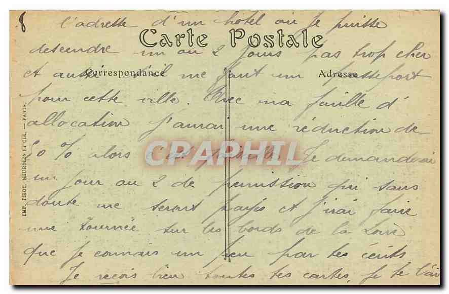 CPA Paris Bois de Boulogne le Grand Lac  — Verso