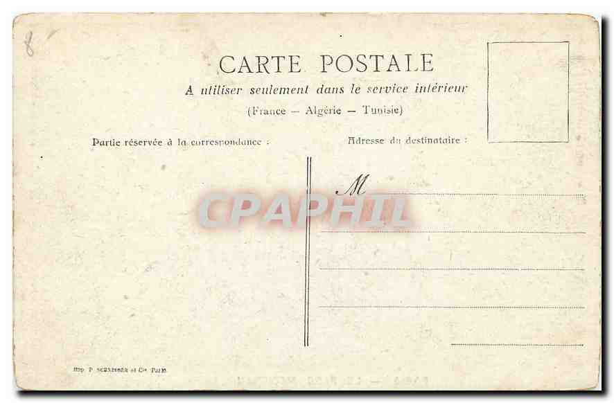 CPA Paris Le Parc Monceau Automobile — Rückseite
