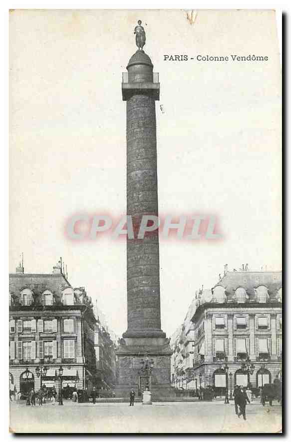 CPA Paris Colonne Vendome 