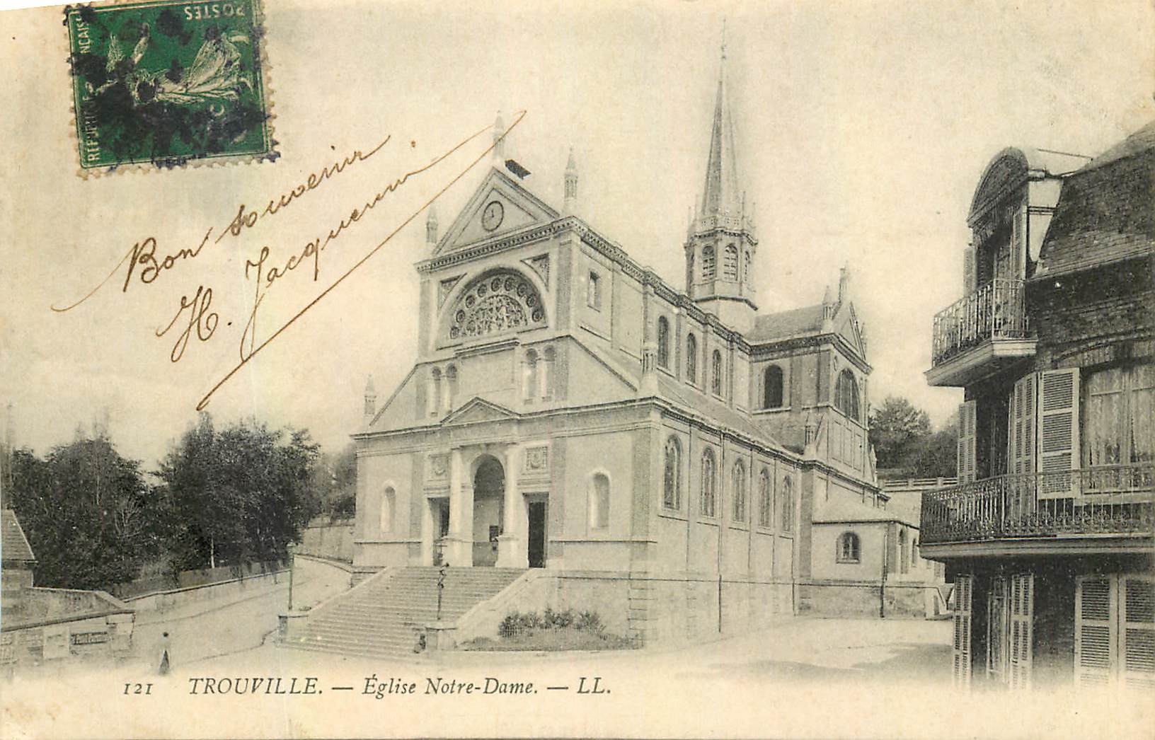 CPA Trouville Eglise Notre Dame 