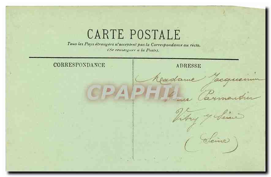 CPA Trouville Eglise Notre Dame  — Verso