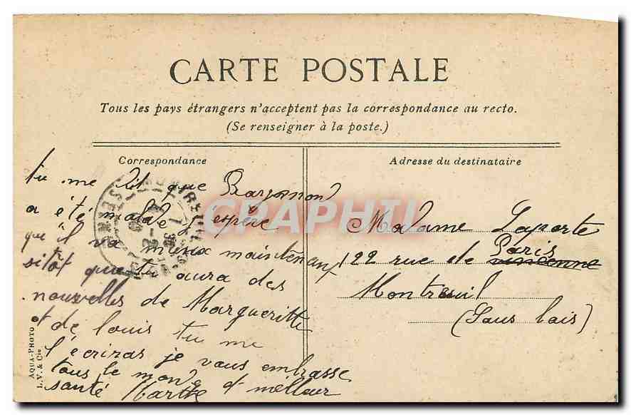 CPA Environs de Dieppe Arques la Bataille  — Verso