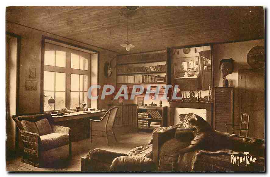 CPA Saint Vincent de Jard Vendee La Bicoque Chambre du President G Clemenceau Sa table de travail fa