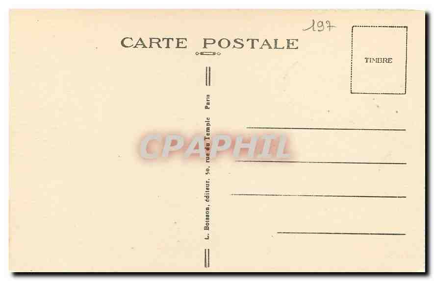 CPA Paris La Madeleine Maitre Autel de Marochetti  — Verso