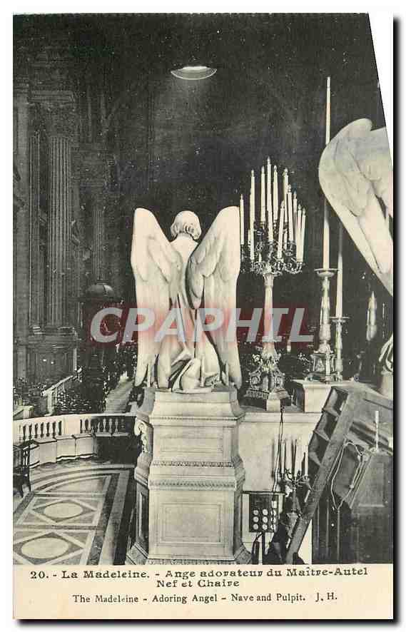 CPA La Madeleine Ange adorateur du Maitre Autel Nef et Chaire 