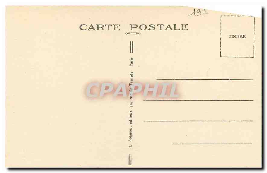 CPA La Madeleine Ange adorateur du Maitre Autel Nef et Chaire  — Rückseite