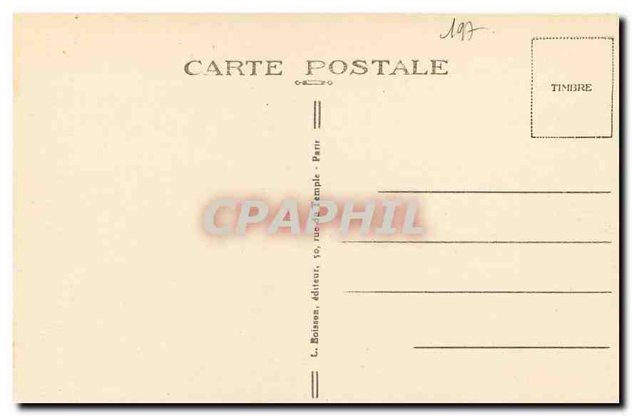 CPA La Madeleine les fonts Baptismaux le Bapteme du Christ groupe en marbre de Rude  — Verso