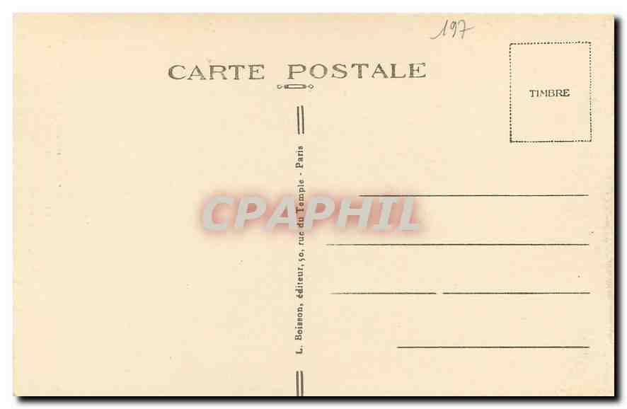 CPA La Madeleine Prison de Mr Deguerry a la Roquatte avec son mobilier  — Rückseite