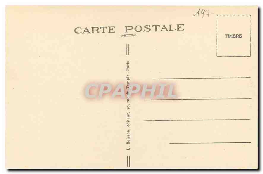 CPA La Madeleine Benitier cote gauche en marbre surmonte d'un ange ayant en mains une navette d'ence — Verso