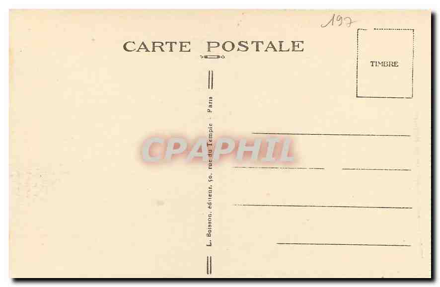 CPA La Madeleine Benitier cote gauche en marbre surmonte d'un ange ayant en mains une navette d'ence — Rückseite