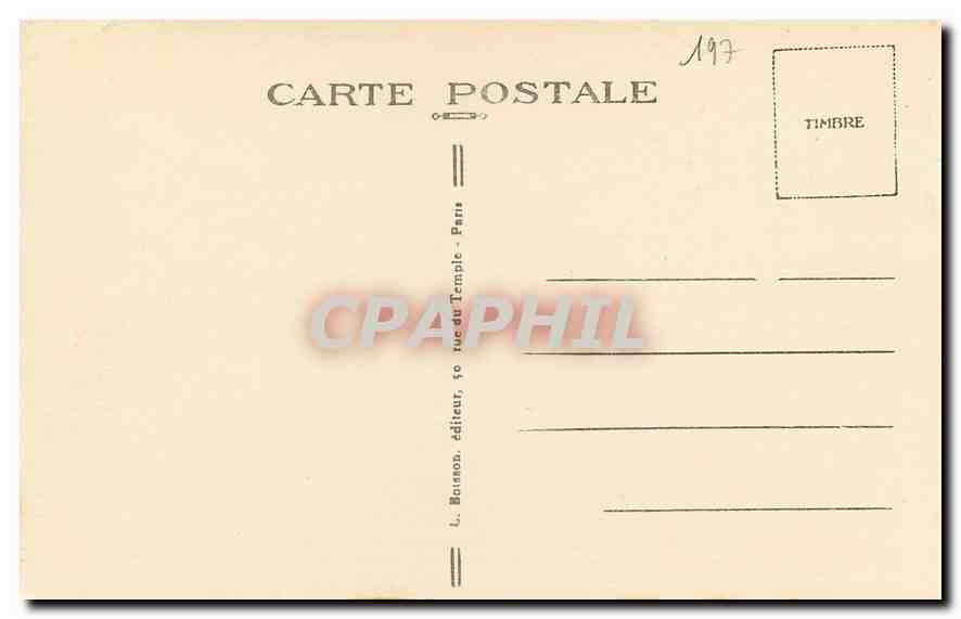 CPA Paris interieur de la Madeleine une seule nef dont la voute est divisee  — Verso
