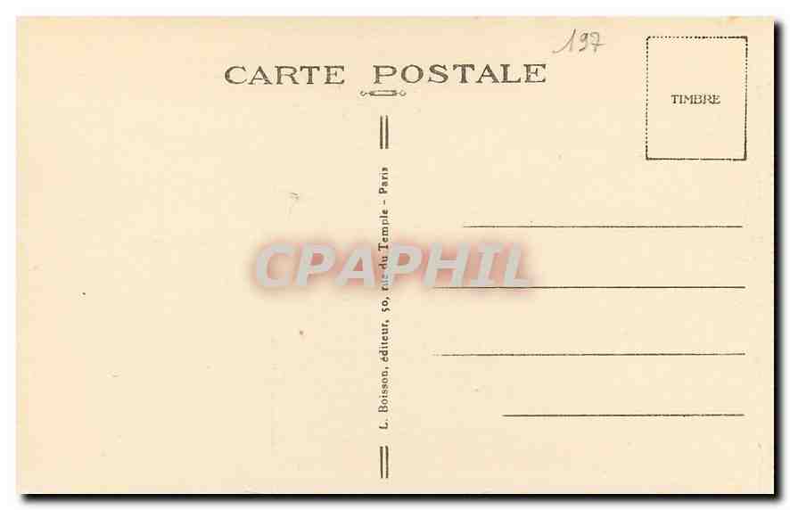 CPA Interieur de la Madeleine une seule nef dont la voute est divisee  — Verso