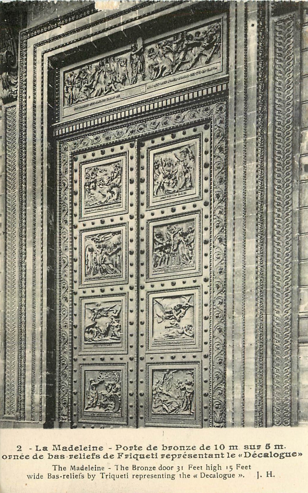 CPA La Madeleine Porte de bronze 