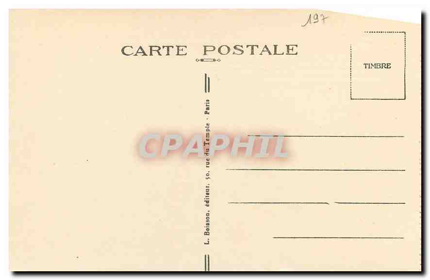 CPA Paris la Madeleine  — Rückseite
