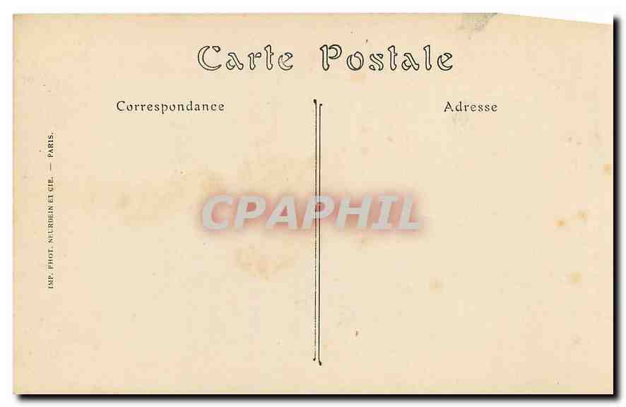 CPA Paris la place Vendome Automobile — Rückseite