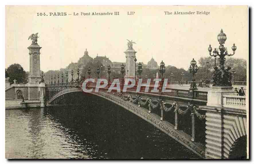 CPA Paris Le Pont Alexandre III 