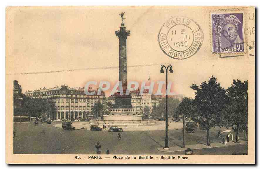 CPA Paris Place de la Bastille 