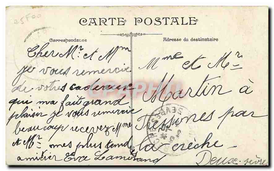 CPA Paris l'Hotel de Ville  — Rückseite