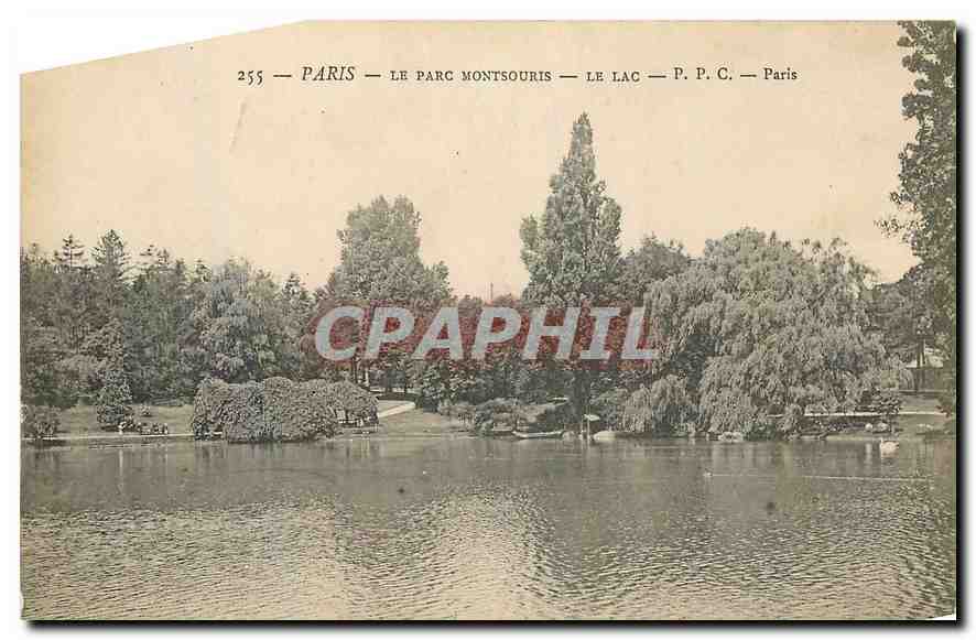 CPA Paris Le Parc Montsouris le Lac Paris 