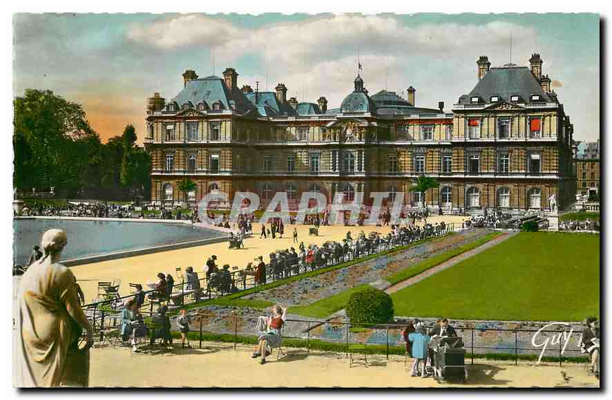 CPA Paris et ses merveilles Jardin et palais du Luxembourg 