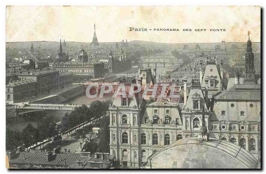 CPA Paris Panorama des Sept Ponts 