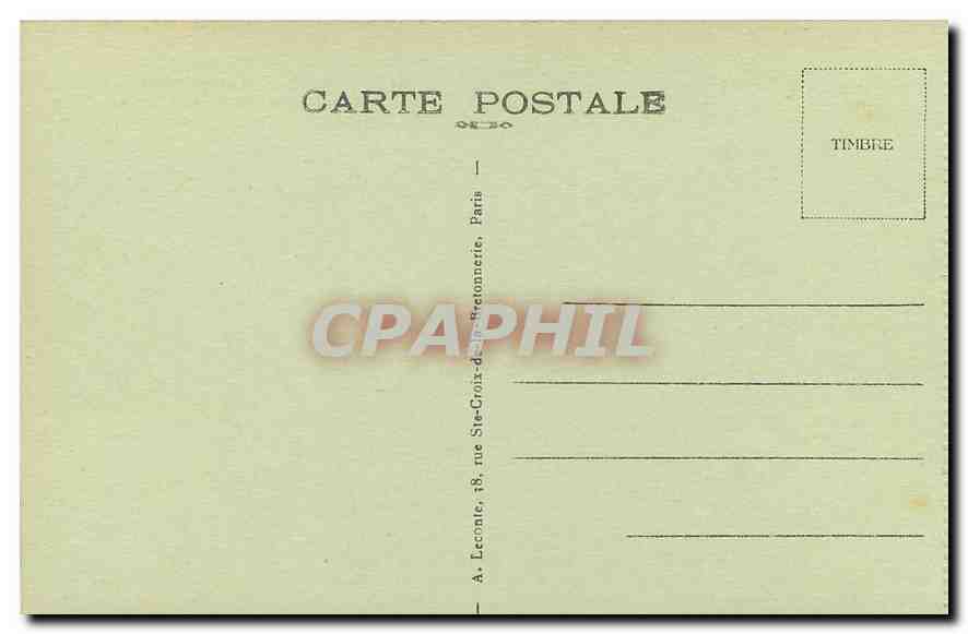 CPA Paris Notre Dame Cote sud au bord de la Seine  — Rückseite