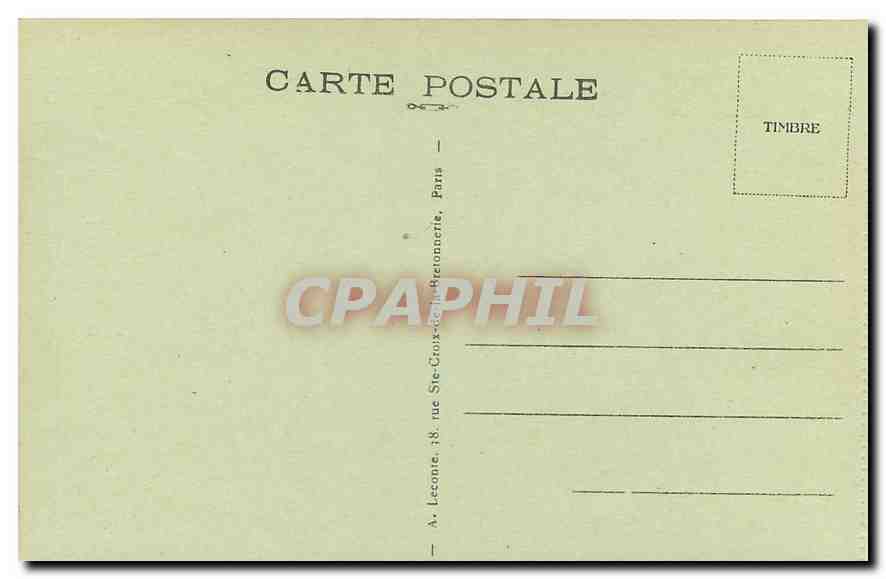 CPA Paris L'Arc de Triomphe du Carrousel  — Rückseite