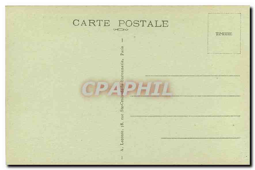 CPA Paris La Chambre des Deputes  — Rückseite