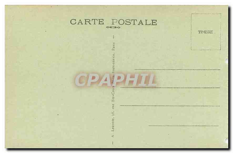 CPA Paris la Tombe du Soldat Inconnu sous l'Arc de Triomphe  — Rückseite