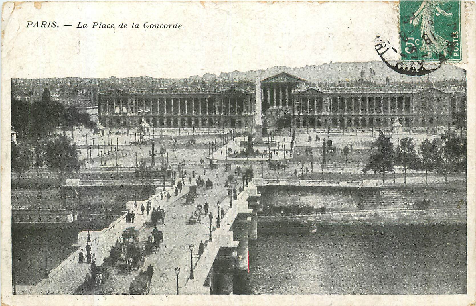 CPA Paris La Place de la Concorde 