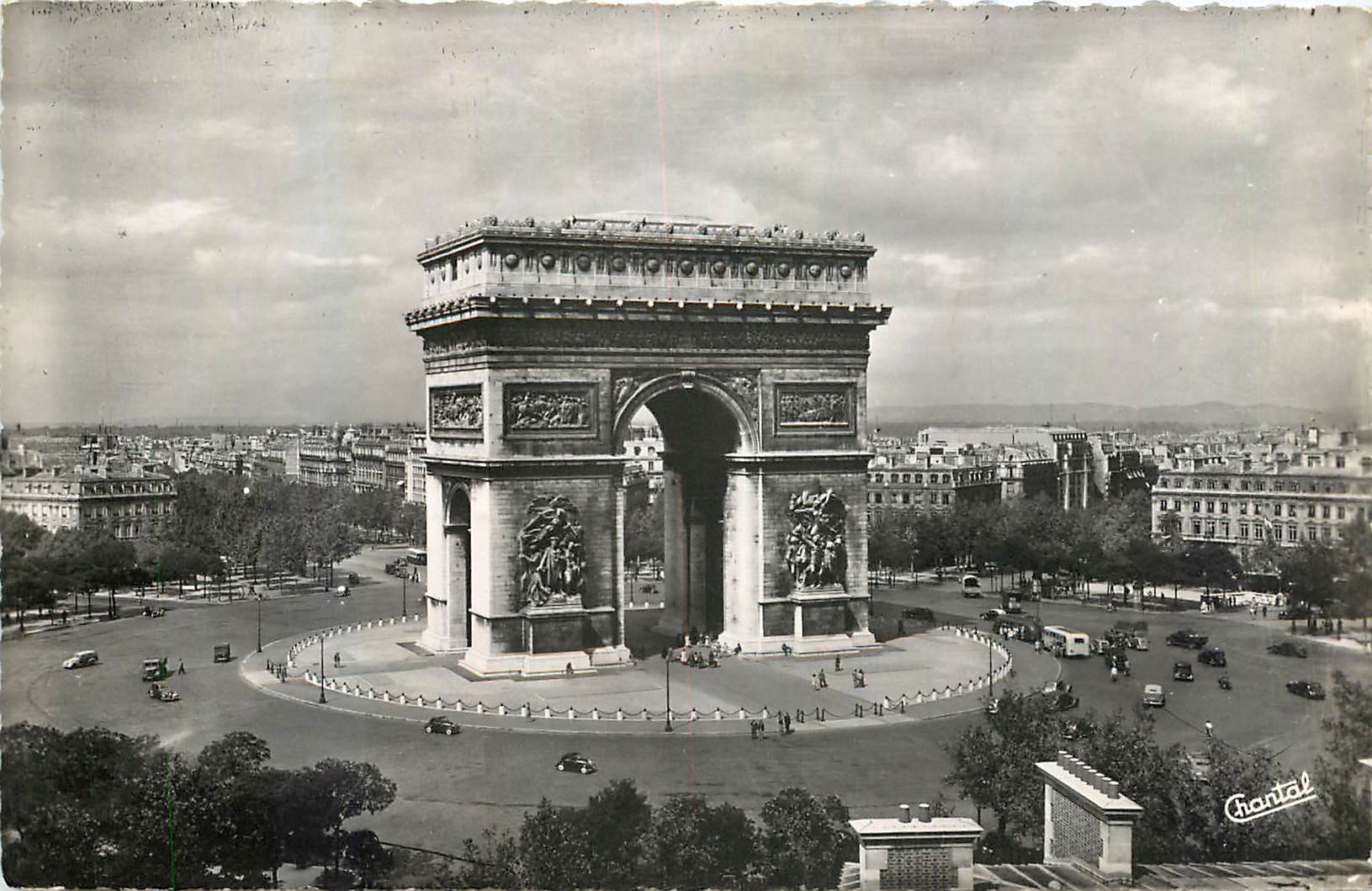 CPA Paris La Place de l'Etoile l'Arc de Triomphe 