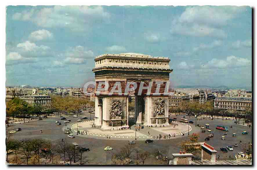 CPA Paris l'Arc de Triomphe Place de l'Etoile 