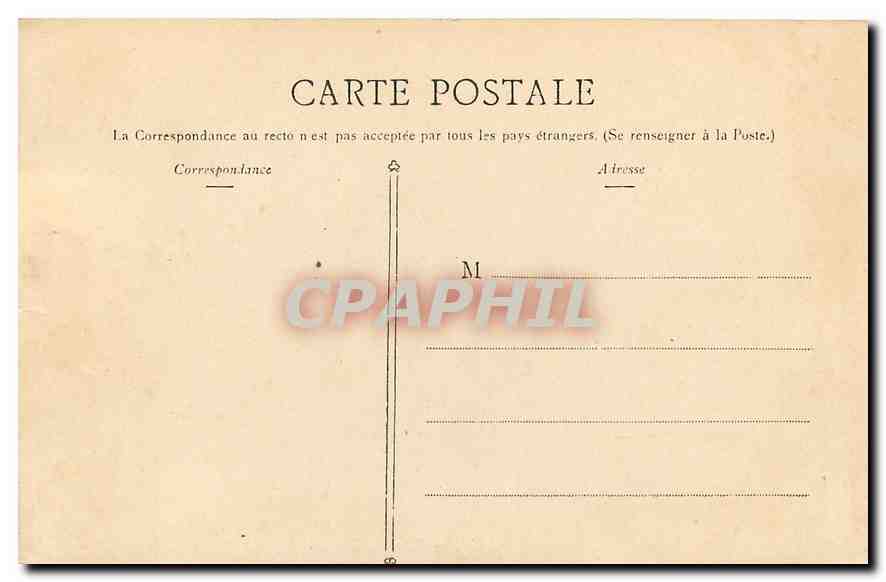 CPA Paris Place des Vosges  — Rückseite
