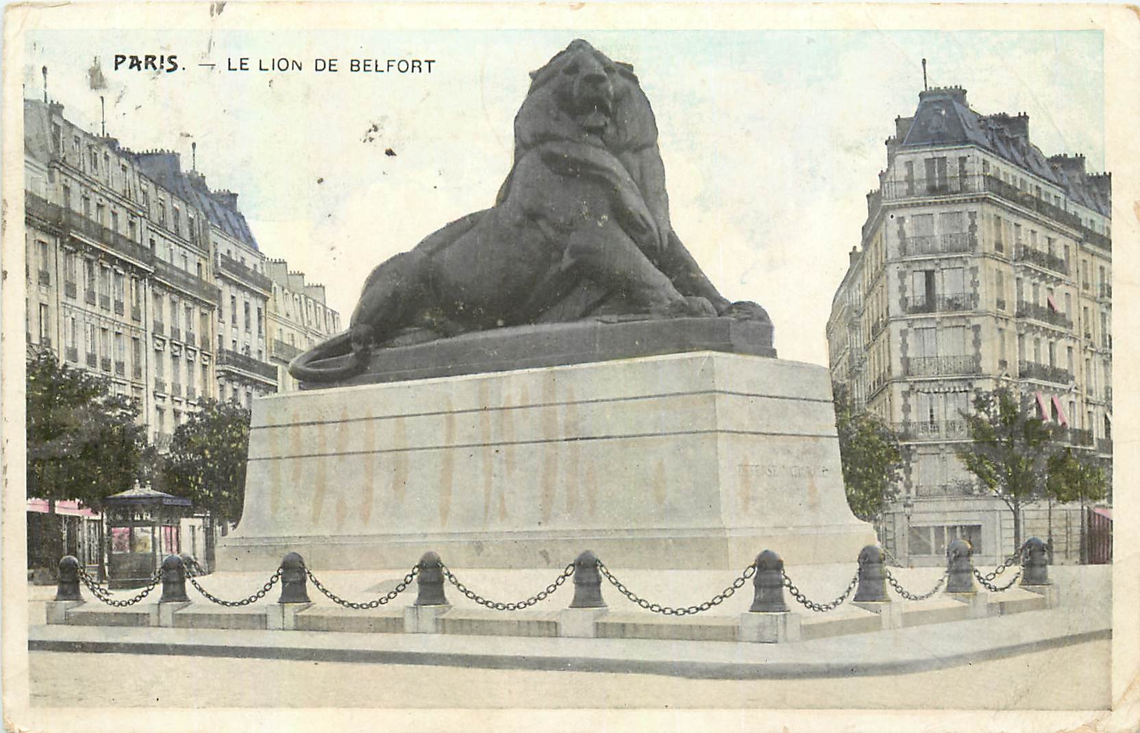 CPA Paris le Lion de Belfort 