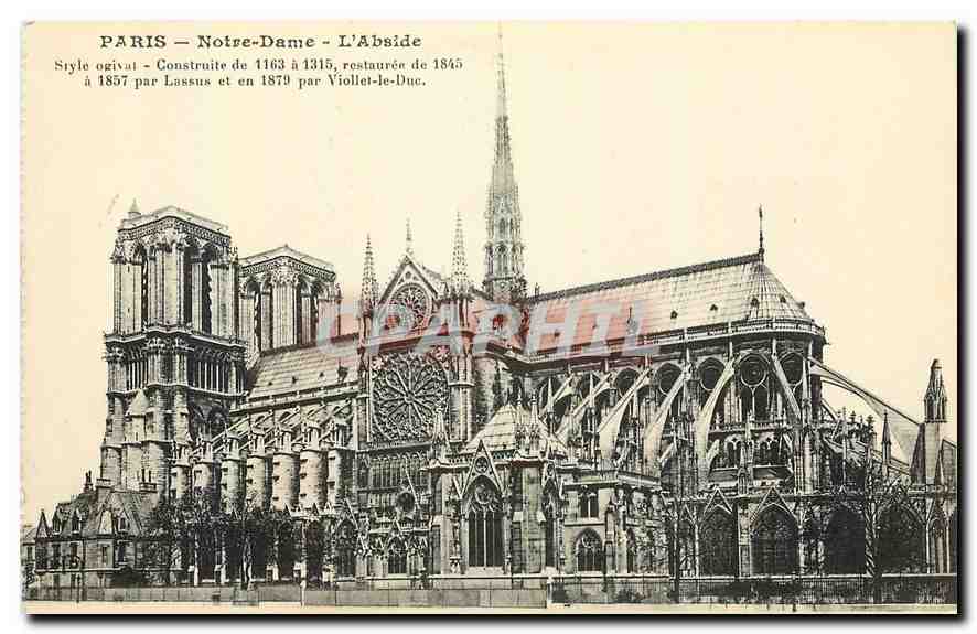 CPA Paris Notre Dame l'Abside 