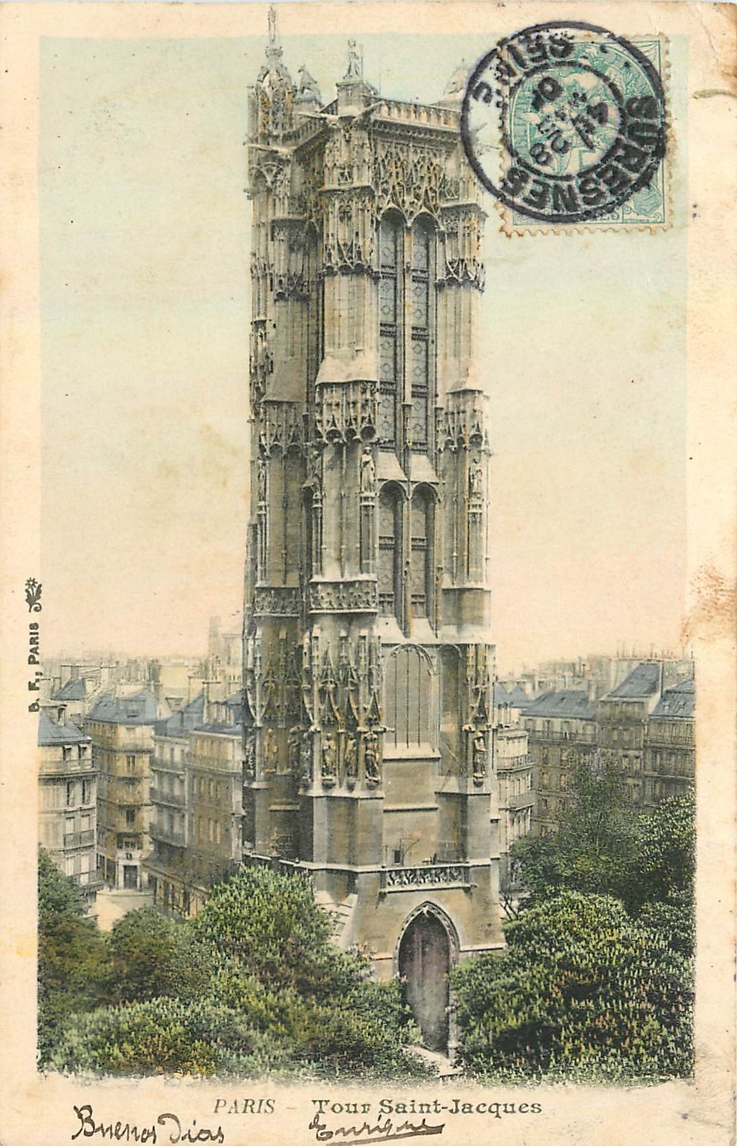 CPA Paris Tour Saint Jacques 