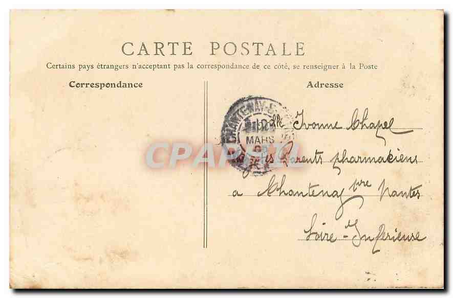 CPA Paris Tour Saint Jacques  — Verso