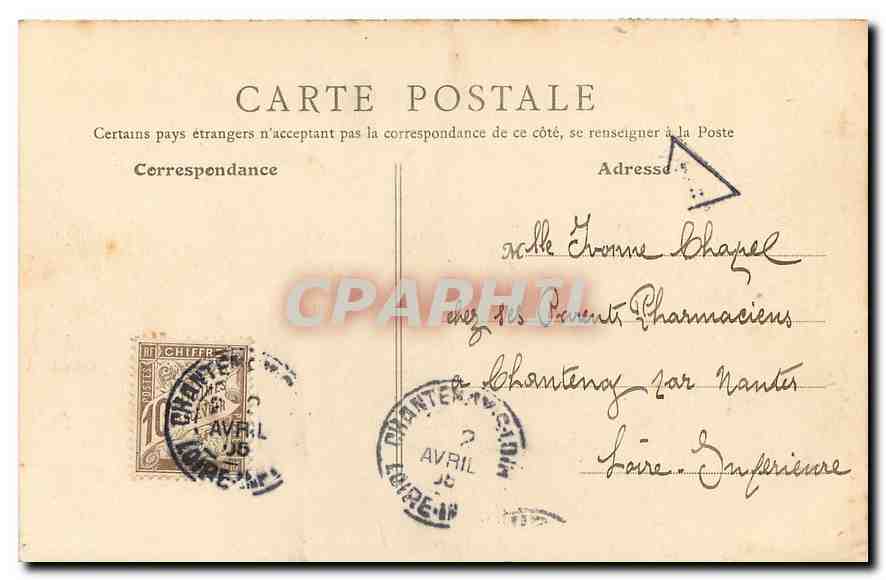 CPA Paris Porte Saint Denis  — Verso
