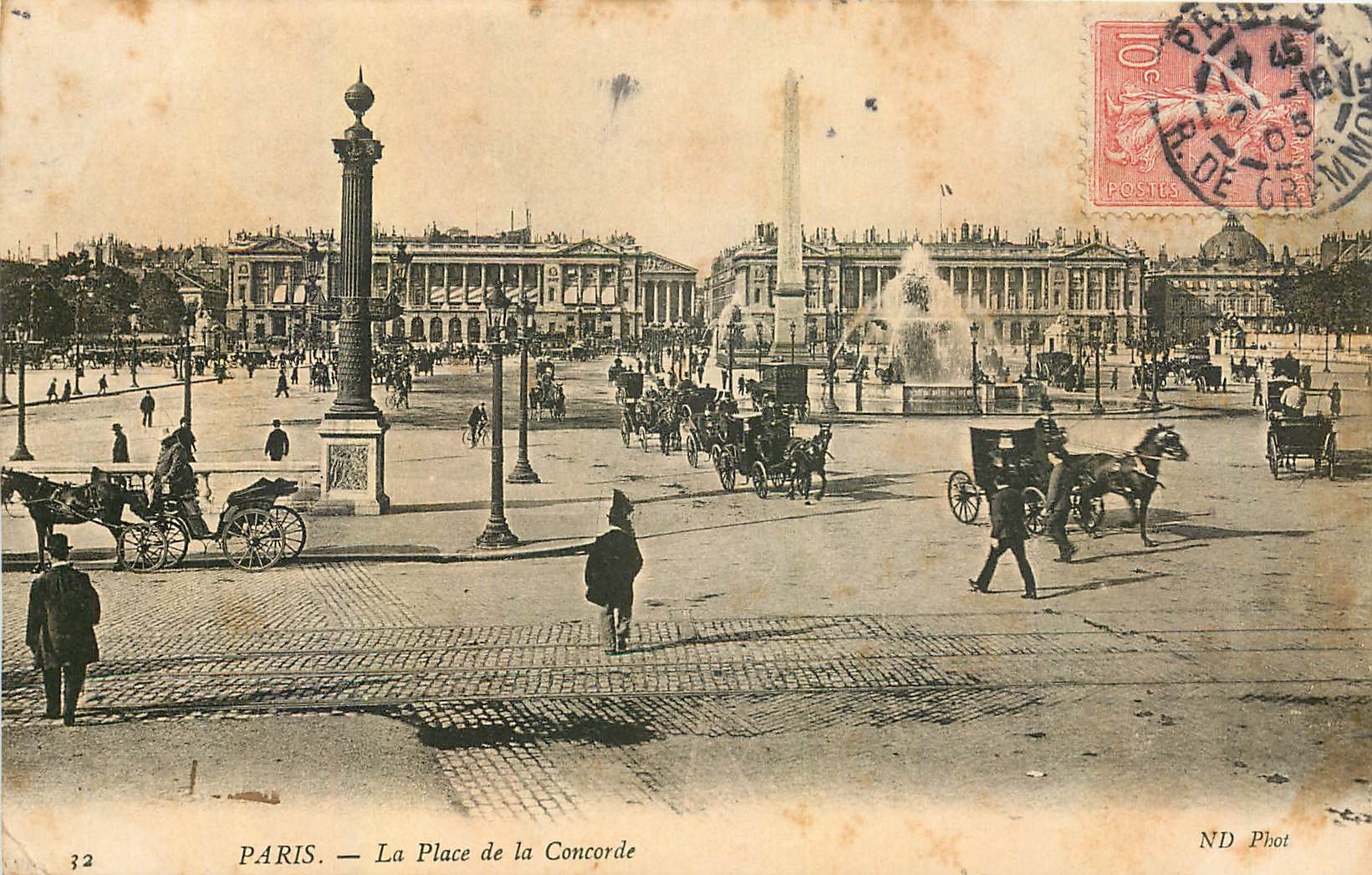 CPA Paris la Place de la Concorde 