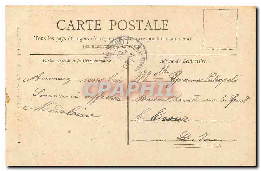 CPA Paris Notre Dame  — Rückseite