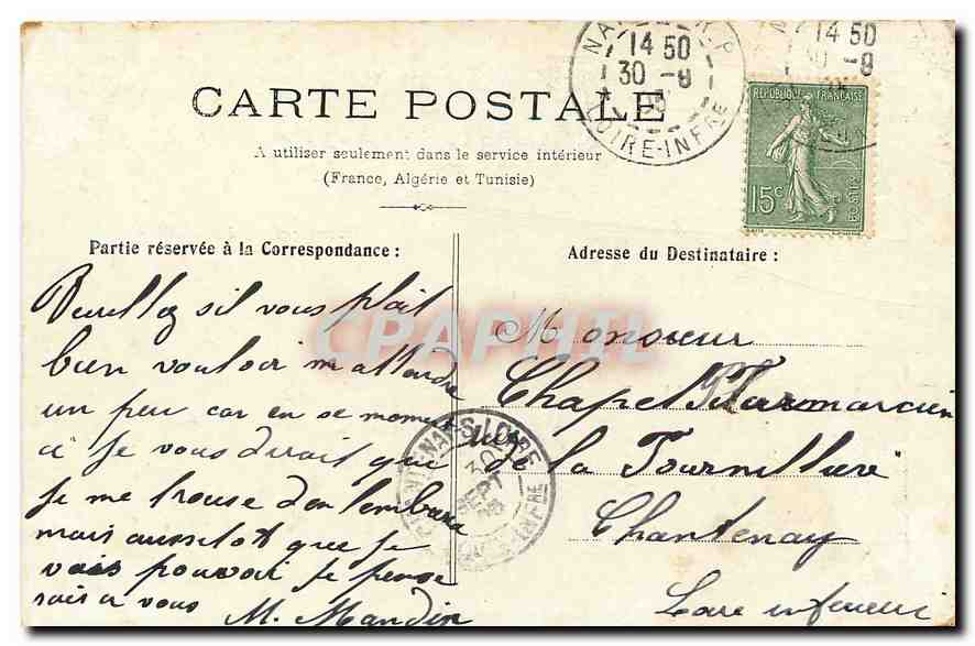 CPA Paris l'Hotel des Invalides  — Rückseite