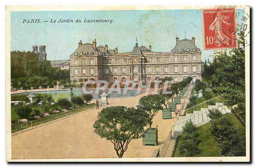 CPA Paris le Jardin du Luxembourg 