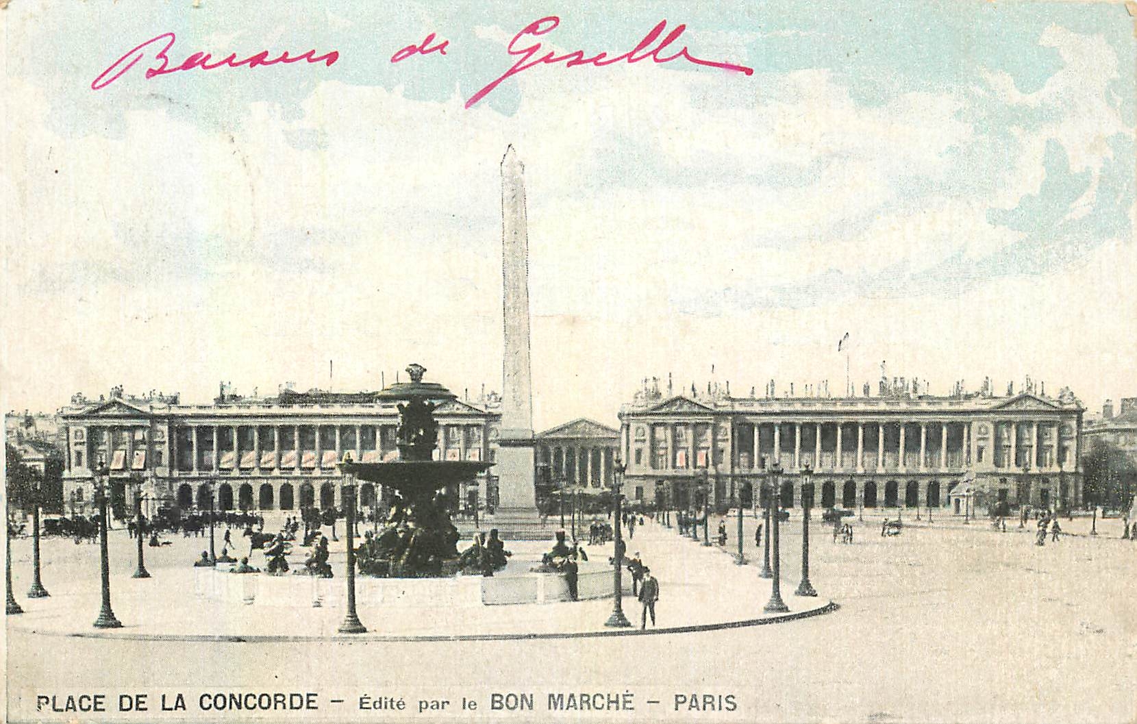 CPA Place de la Concorde Paris 