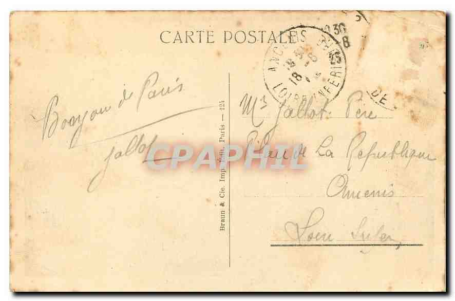 CPA Pavillon de Roubaix et de Tourcoing Paris Exposition internationale des Arts Decorafifs 1925 — Rückseite