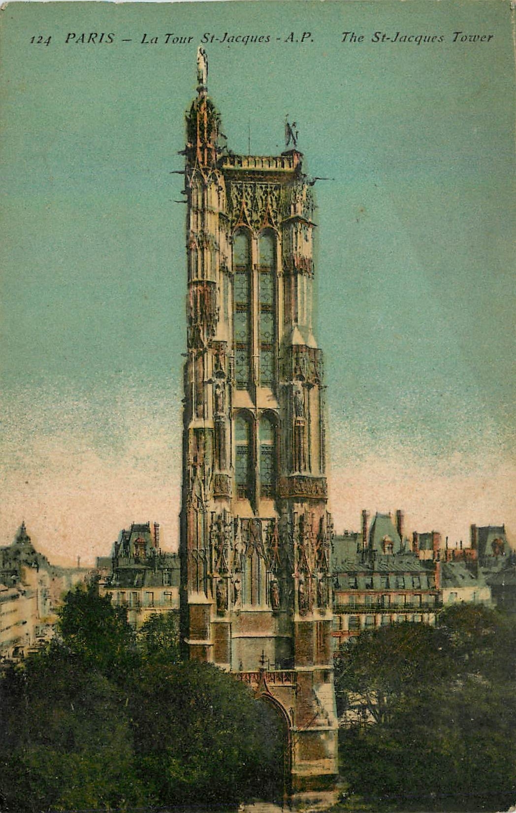 CPA Paris la tour St Jacques 
