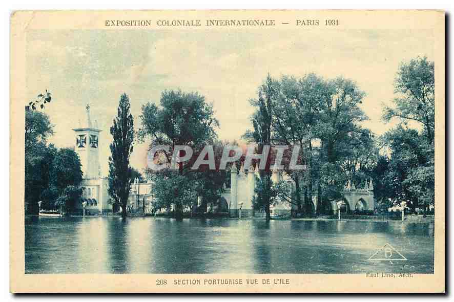 CPA Exposition coloniale internationale Paris 1931 section portugaise vue de l'ile 